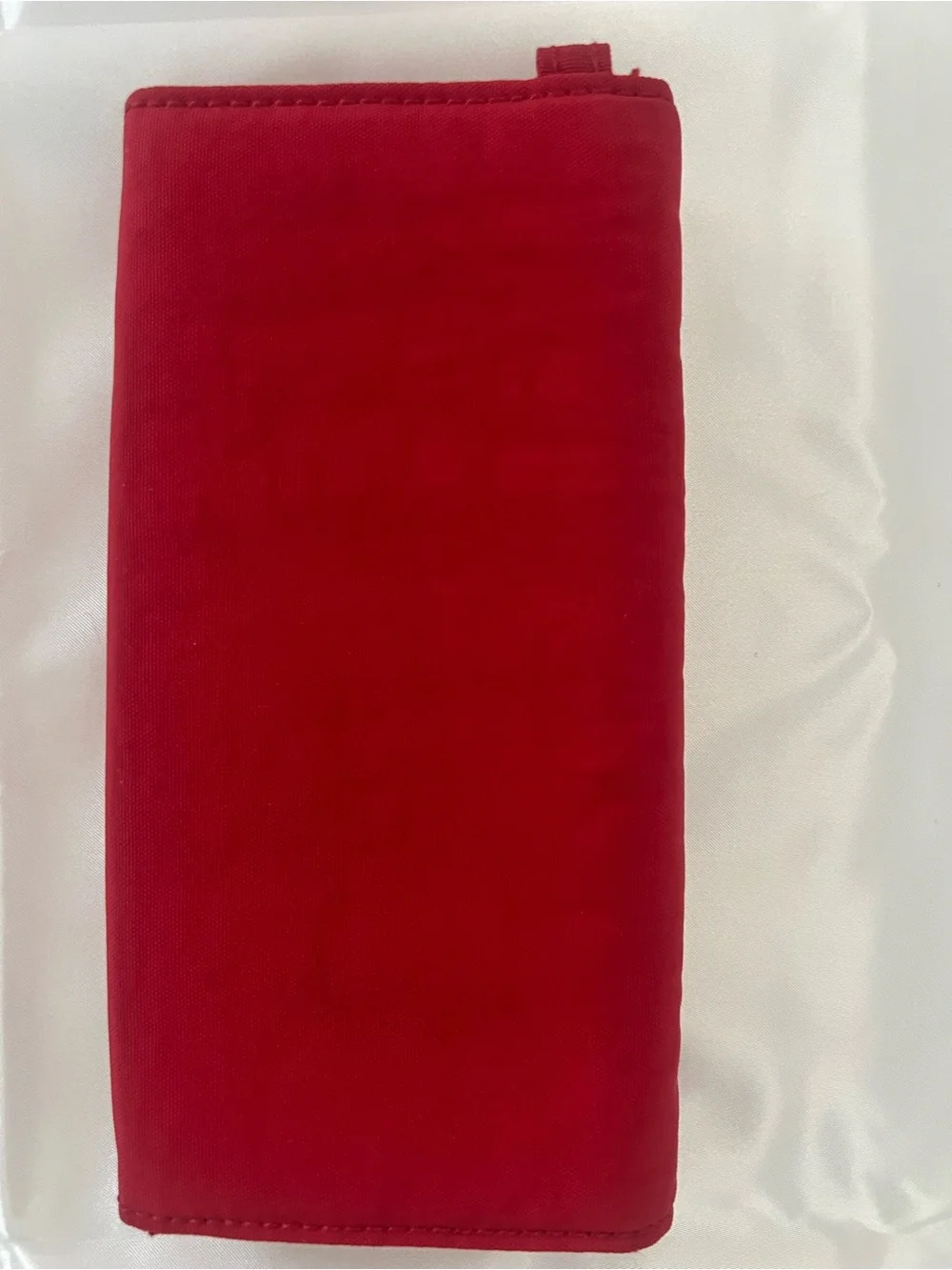 Kipling Red Nylon Large Trifold Organizer Wallet